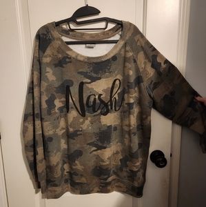 "Nash" camo sweatshirt XXL